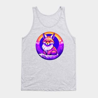 Purple Kitsune Fox Tank Top